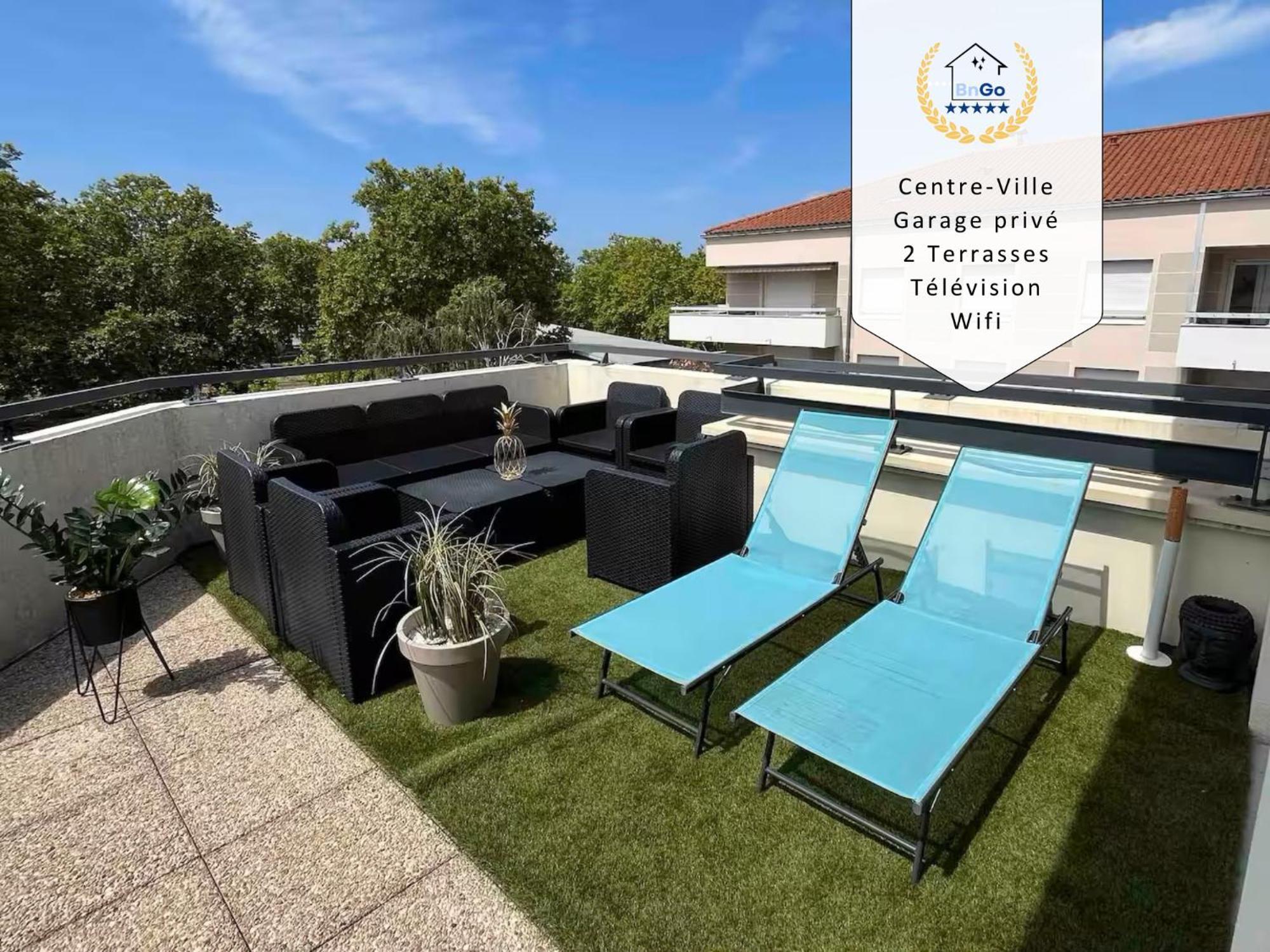 Bngo I Immense Rooftop Lyon I 2 Chambres, 4 Places Parkings, 2 Immenses Terrasses, 8 Personnes ภายนอก รูปภาพ